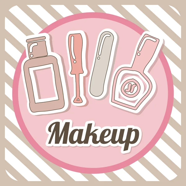 Projektowanie makijażu — Wektor stockowy