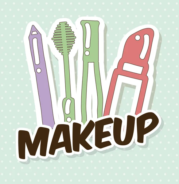 Make-up-Gestaltung — Stockvektor