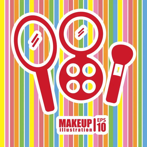 Make-up-Gestaltung — Stockvektor