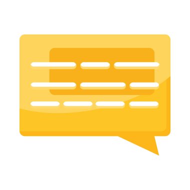 sarı konuşma balonu