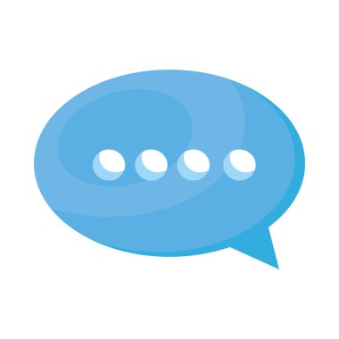 mavi konuşma balonu