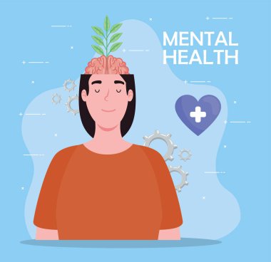 Akıl sağlığı yerinde bir kadın.