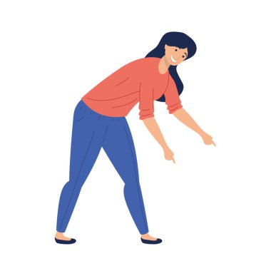 Çömelmiş kadın karakteri