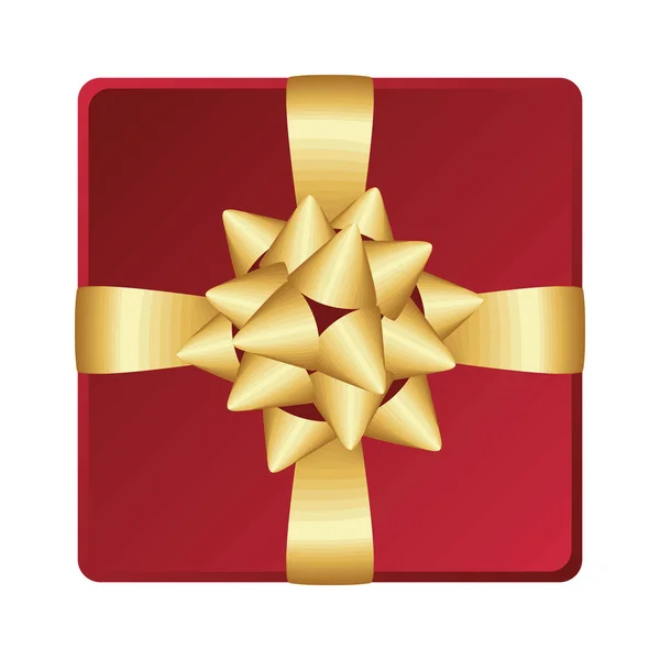 红色和金色的礼物 — 图库矢量图片