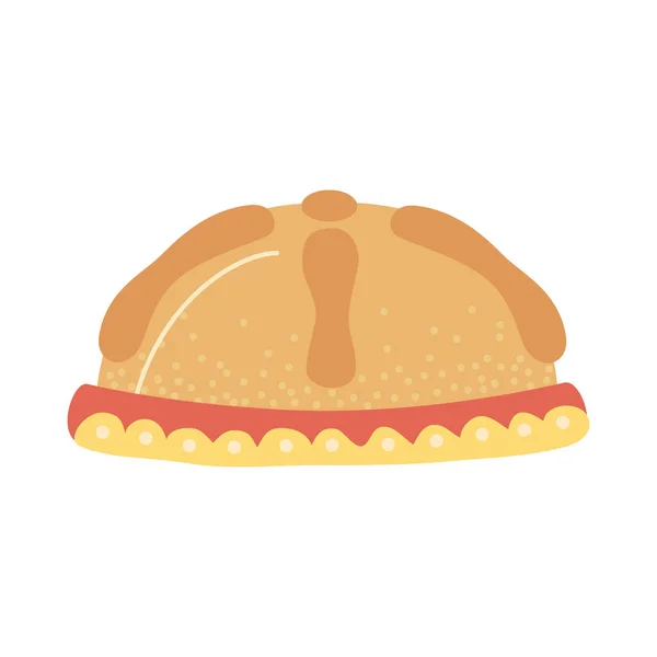 Pastel dulce y delicioso — Vector de stock