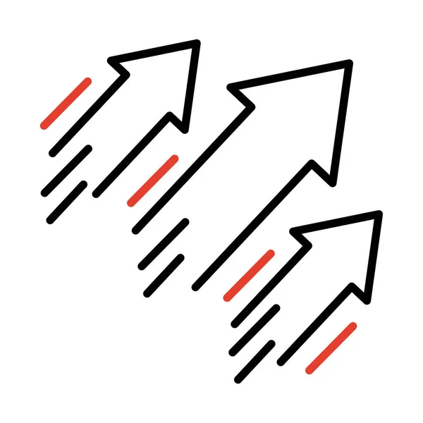 Three speed arrows — Stock Vector