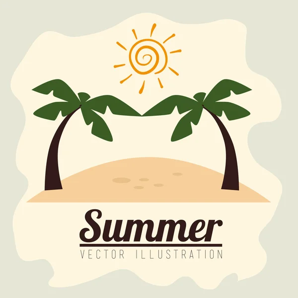 Καλοκαίρι σχεδιασμός — Διανυσματικό Αρχείο