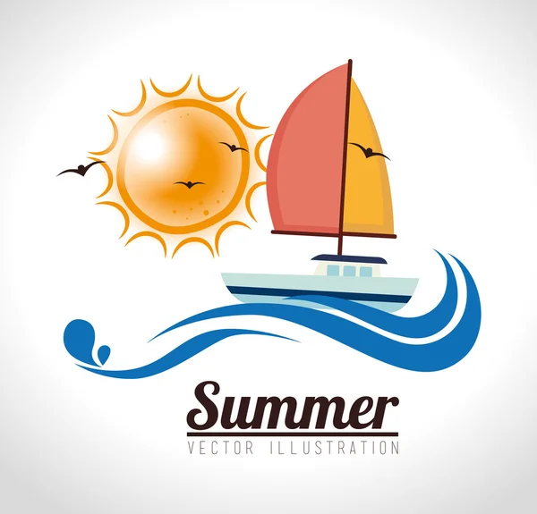 Diseño de verano — Vector de stock