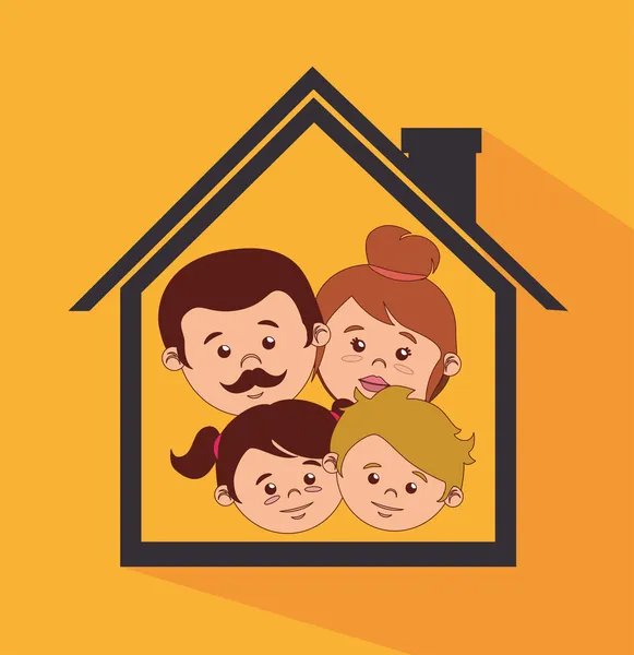 Familie ontwerp — Stockvector