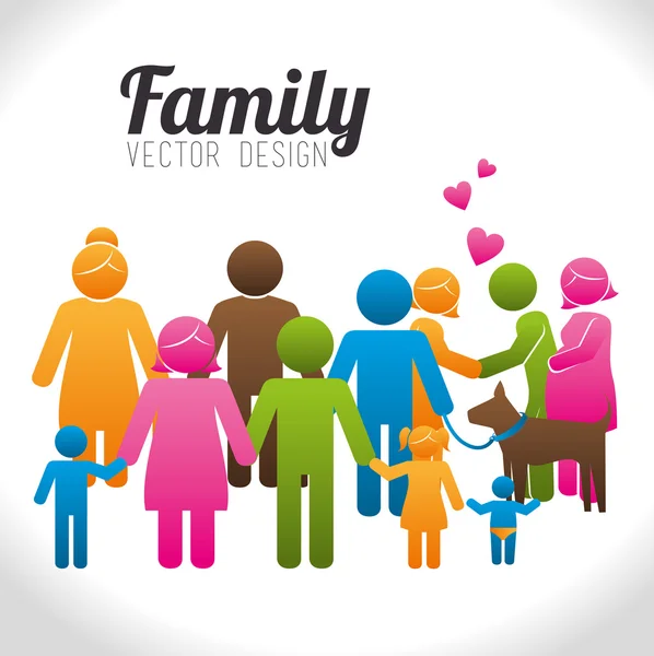 Familie ontwerp — Stockvector