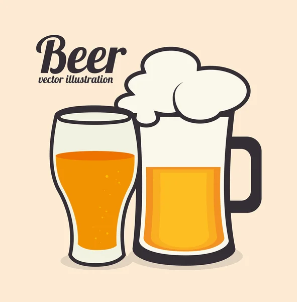 Bier ontwerp — Stockvector