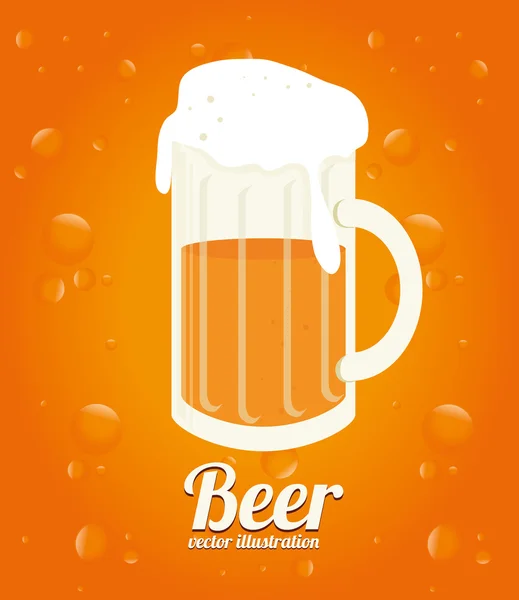 Diseño de cerveza — Vector de stock