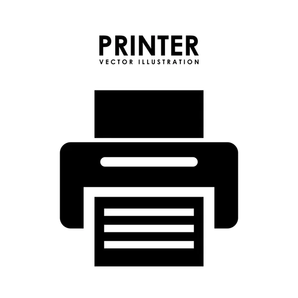 Printer design — Stock Vector