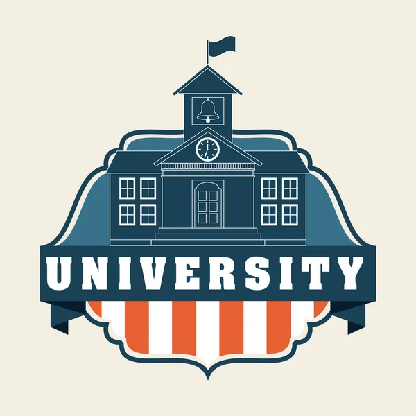 Universiteit ontwerp — Stockvector