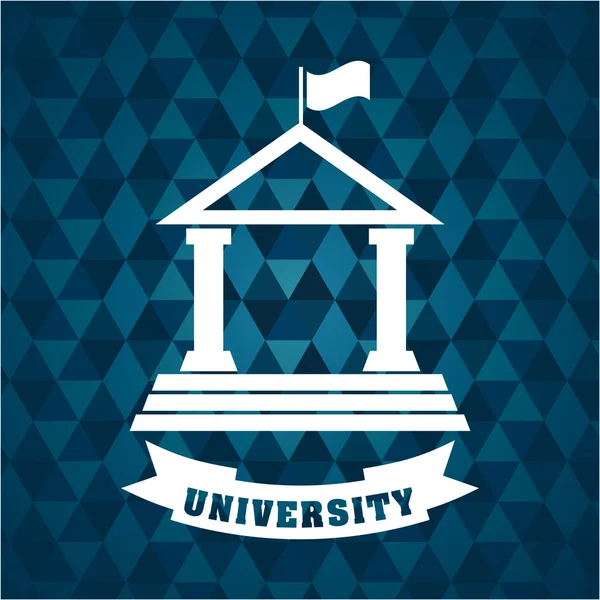 Diseño universitario — Vector de stock