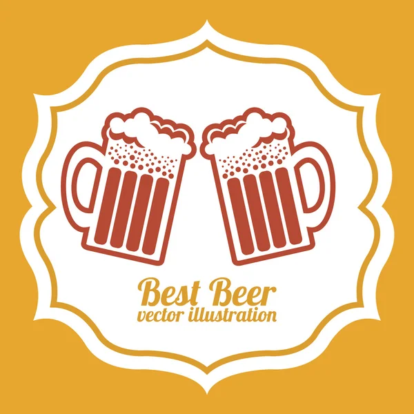 Bier ontwerp — Stockvector