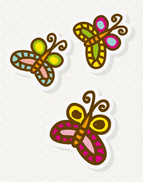 Diseño de mariposa — Vector de stock