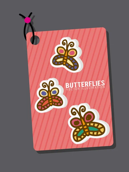 Projeto de borboleta — Vetor de Stock
