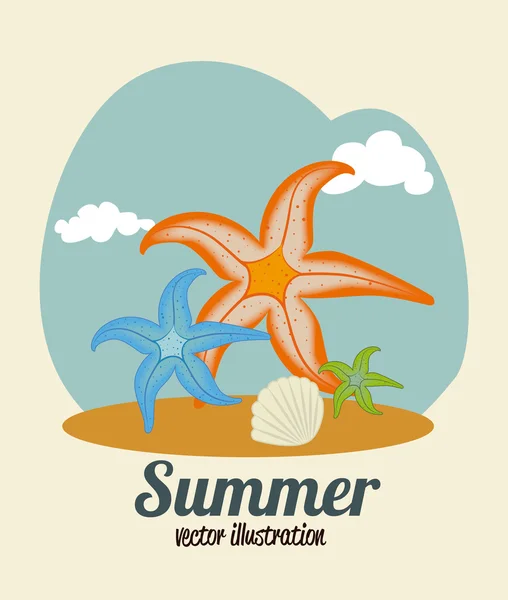 Diseño de verano — Vector de stock