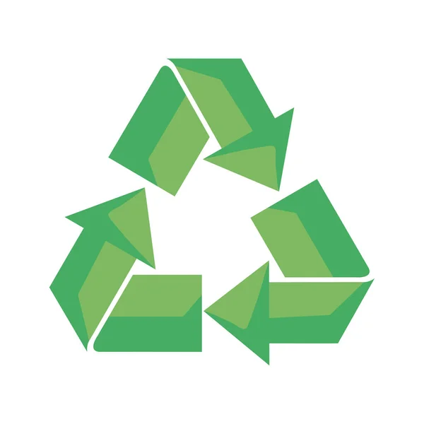 Flèches vertes recycler — Image vectorielle