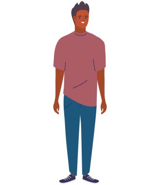 Genç Latin erkek karakteri