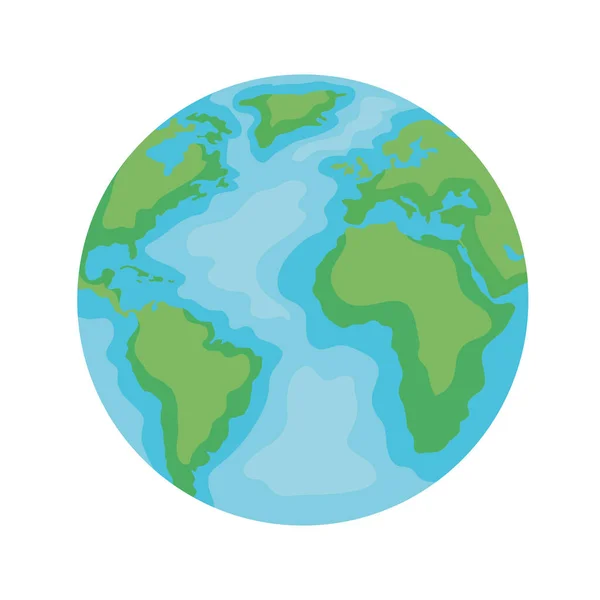 Planeta mundo terra — Vetor de Stock