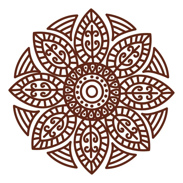 Decoratiuni culturale mandala — Vector de stoc