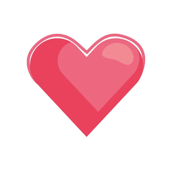 Rød hjerte kærlighed – Stock-vektor