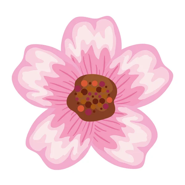 かわいいピンクの花 — ストックベクタ