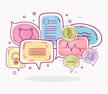 Konuşma baloncukları tasarım