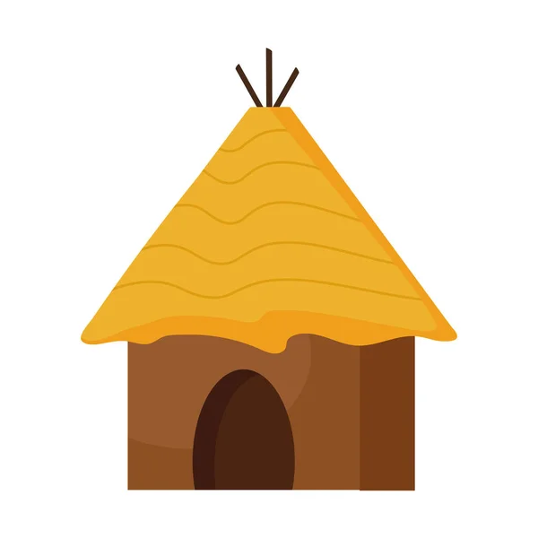 Peruanische Strohhütte — Stockvektor