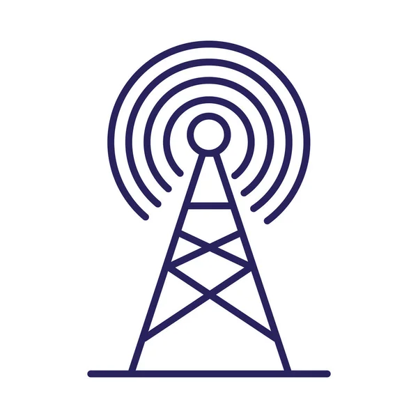Wi-Fi dalgalı anten — Stok Vektör