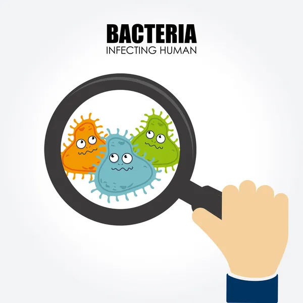 Bacteria design — Stock Vector