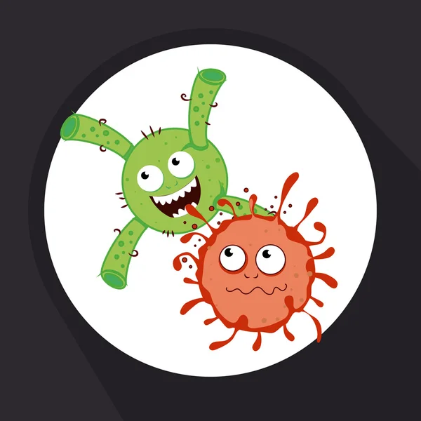 Bakteri tasarım — Stok Vektör