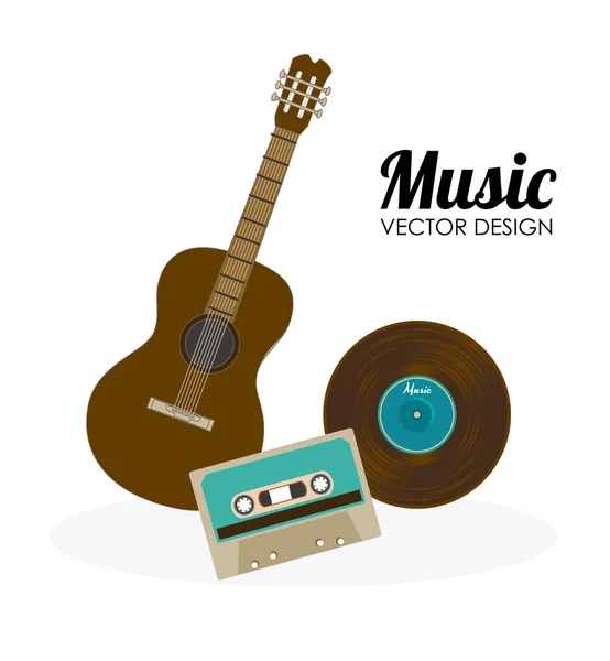 Desain musik - Stok Vektor