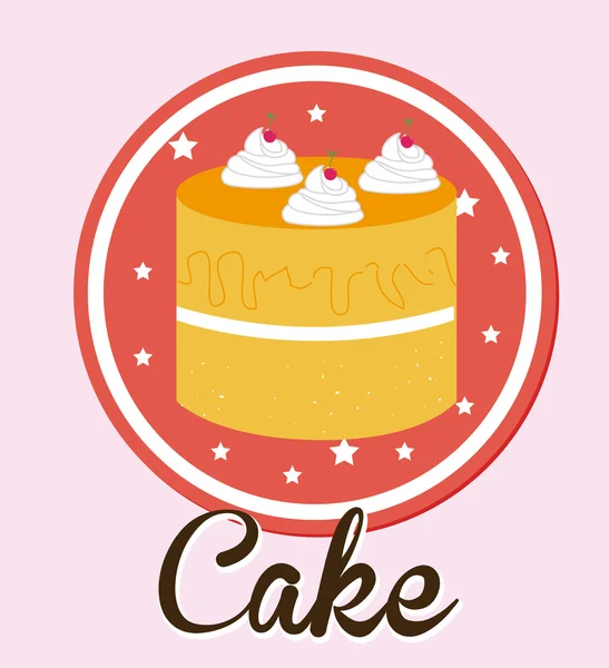 Diseño de postre — Vector de stock