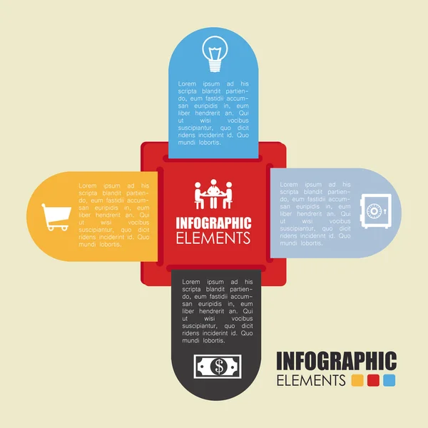 Progettazione infografica — Vettoriale Stock