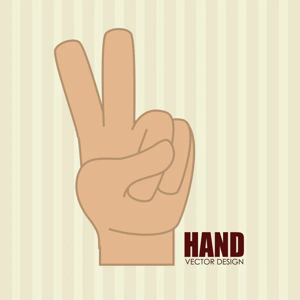 Design della mano — Vettoriale Stock