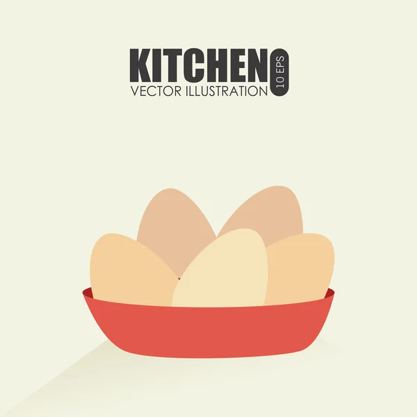 Diseño de cocina — Vector de stock