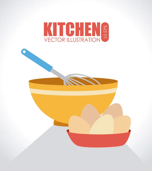 Diseño de cocina — Vector de stock