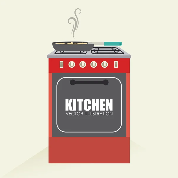 Diseño de cocina — Vector de stock