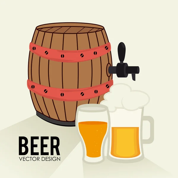 Bier ontwerp — Stockvector