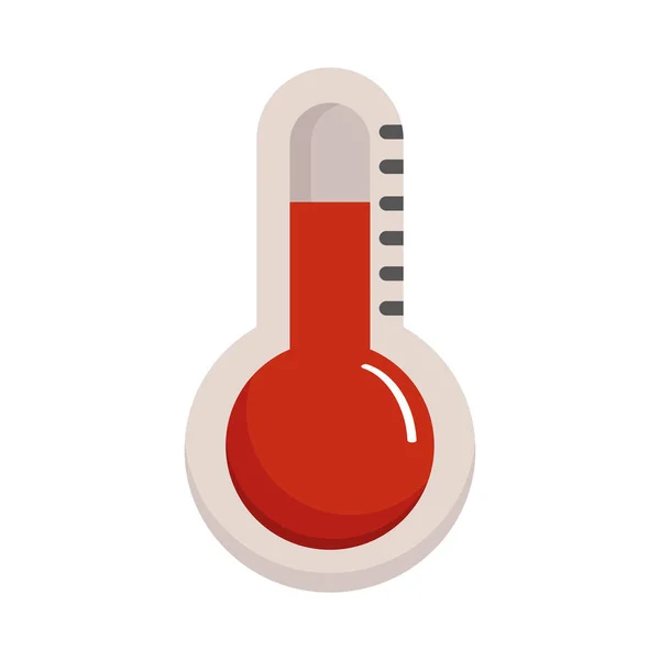 红色温度计测量温度 — 图库矢量图片