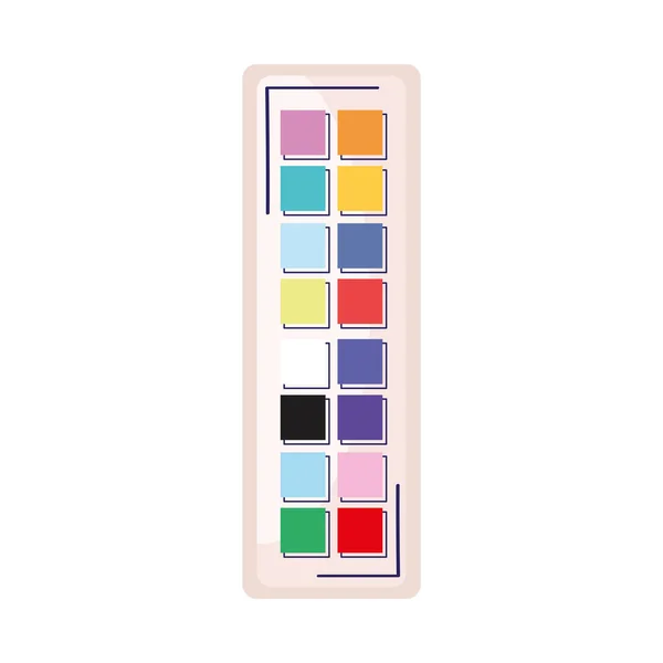 Menu de cores pallete — Vetor de Stock