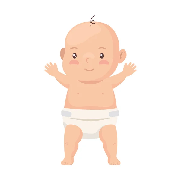 Schattig baby staan — Stockvector