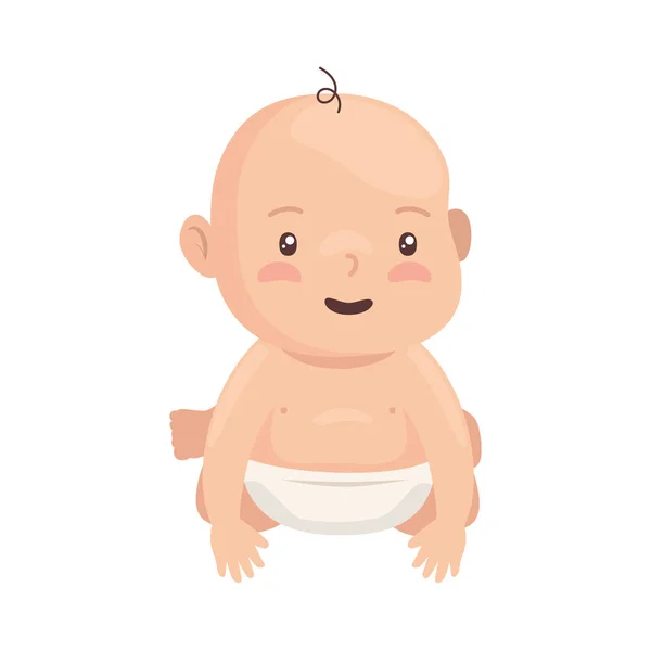 Schattige baby kruipen — Stockvector