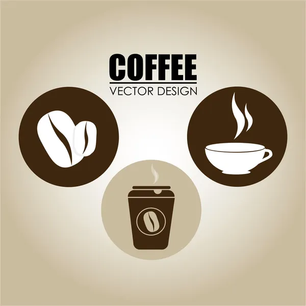 Kaffeedesign — Stockvektor