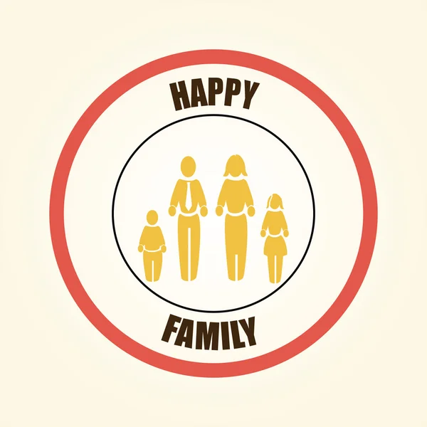 Familie ontwerp — Stockvector