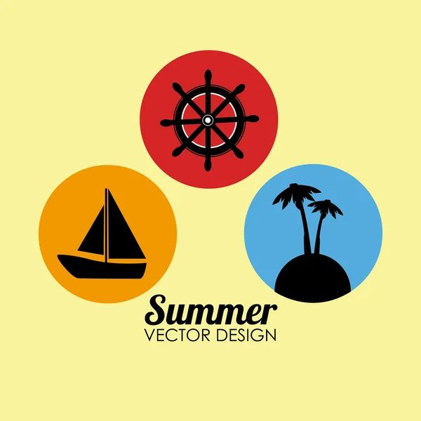 Diseño de verano — Vector de stock