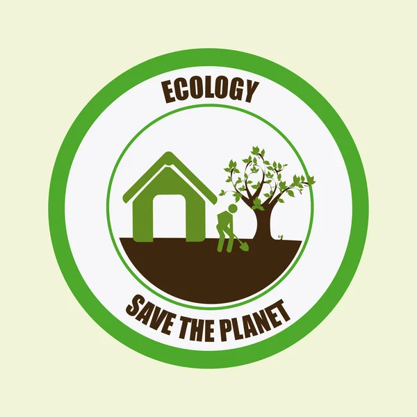 Ecologie ontwerp — Stockvector
